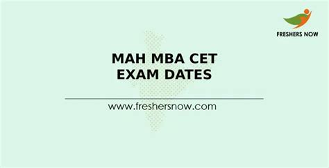 MAH MBA CET Exam Dates 2024 Announced MBA MMS CET Schedule