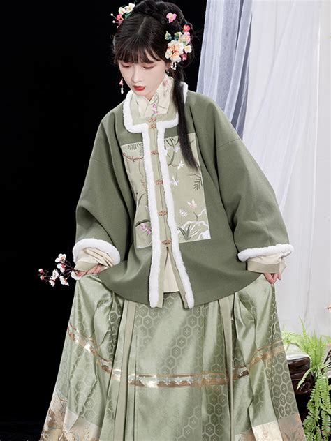 Ming Dynasty Women Hanfu Thicked Winter Dress Fashion Hanfu