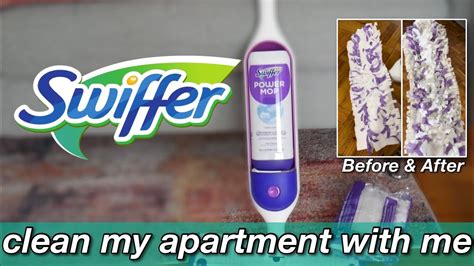 Cleaning My Apartment With The New Swiffer Power Mop Deep Clean First Impressions Youtube