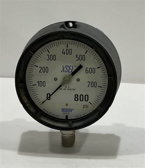 WIKA TYPE 23X 34 XSEL PROCESS PRESSURE GAUGE 0 800 PSI EBay