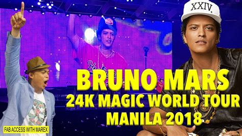 Bruno Mars 24k Magic World Tour 2018 Manila Youtube