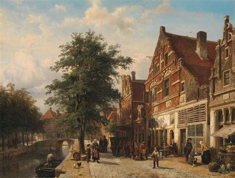 The Zuiderhavendijk Enkhuizen By Cornelis Springer Artvee