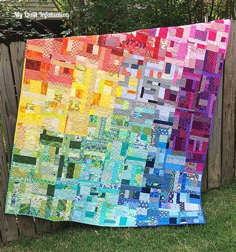 My Quilt Infatuation Rainbow Scrap Love