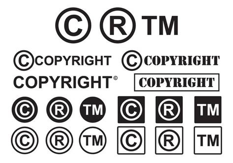 Set of Minimal Copyright Symbol Vectors 145156 Vector Art at Vecteezy