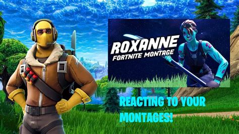 Reacting To Your Fortnite Montages Live Free Clout Youtube