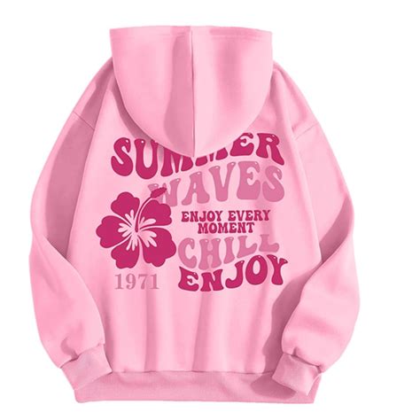 Asdfvbkg Preppy Hoodies Sweatshirts For Teen Girl Long Sleeve Palm Puff