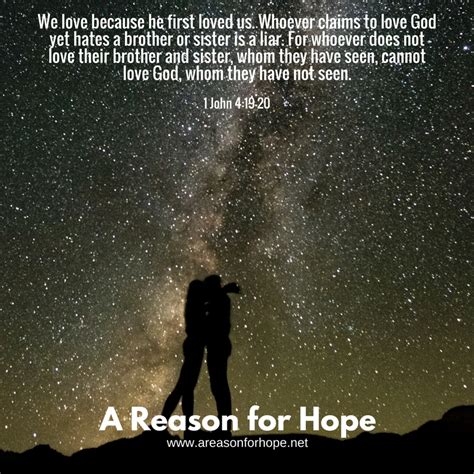 1 John 419 20 — A Reason For Hope With Don Patterson