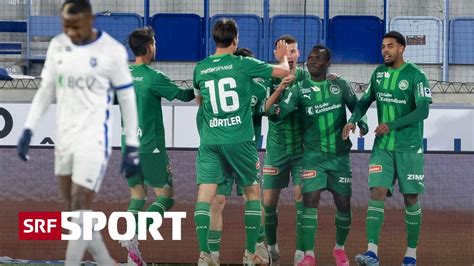 19 Runde Der Super League St Gallen Zittert Sich In Lausanne Zum 2