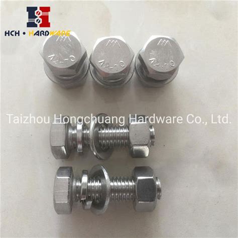 Stainless Steel Hex Bolt With Nut Hexagon Bolts Ss Bolt Nut