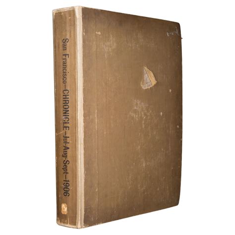 Large San Francisco Chronicle Bound Newspaper Book c.1906 For Sale at