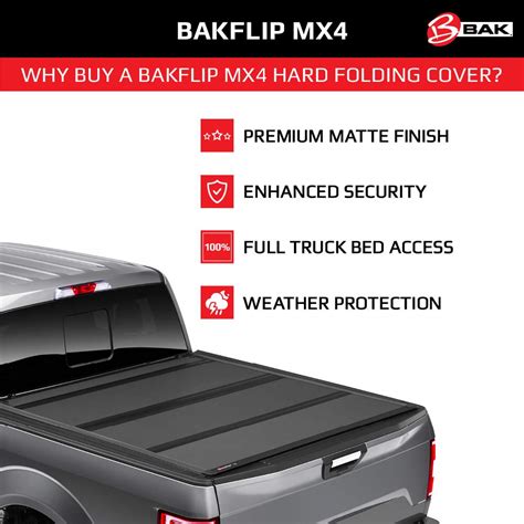 Buy Bak Bakflip Mx4 Hard Folding Truck Bed Tonneau Cover 448339