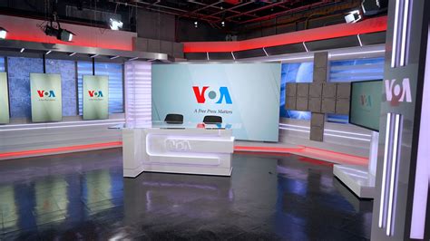 VOA Studio 47 Broadcast Set Design Gallery