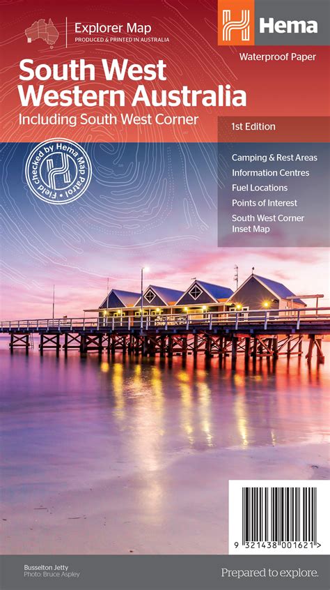 South West Western Australia Map 6th Edition Hema Maps