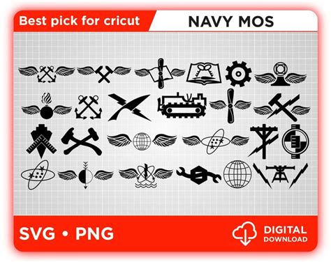 Us Navy Mos Bundle Navy Enlisted Classification Codes Logo Etsy In