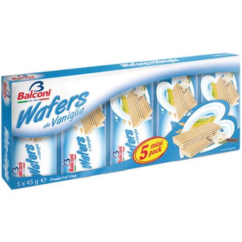 Vendita WAFERS ALLA VANIGLIA All Ingrosso Snack Dolci Banco Bar All