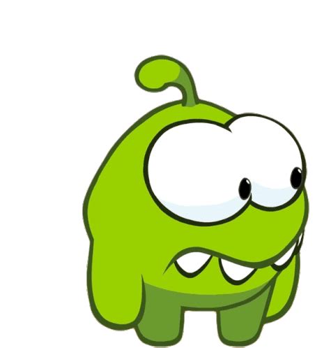 Shocked Om Nom Sticker Shocked Om Nom Nibble Nom မ ရဖရန