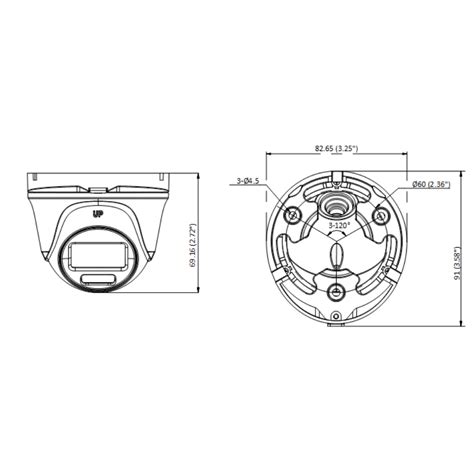 DS T503L 2 8mm Мультиформатная купольная камера видеонаблюдения HiWatch