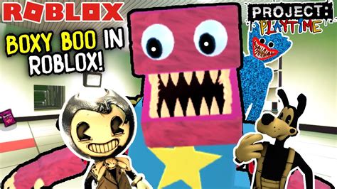 Bendy Vs Boxy Boo In Roblox Project Playtime Roblox Youtube