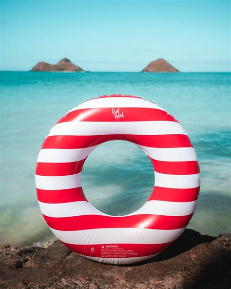 The Red Stripe Float Pool Tube Float Cute Pool Floats