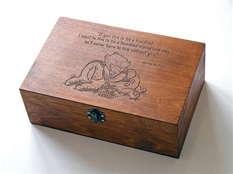 Custom Quote Wooden Box Memory Box Engraved Quote Box Etsy Australia