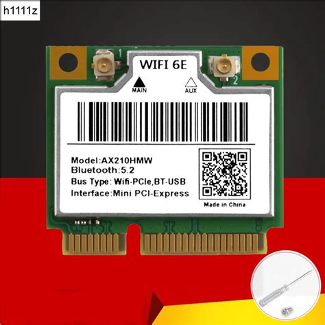 New Wifi 6e Ax210hmw Mini Pcie Wifi Card For Intel Ax210 5374mbps