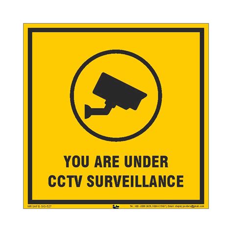 Buy Mr Safe You Are Under CCTV Surveillance Sign Aluminium Composite