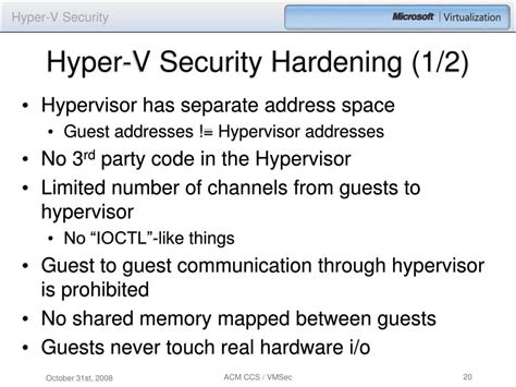 Ppt Hyper V Security Powerpoint Presentation Free Download Id386211