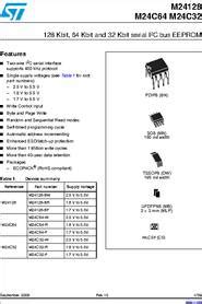 M24C32FCS5TP Datasheet 128 Kbit 64 Kbit And 32 Kbit Serial IC Bus