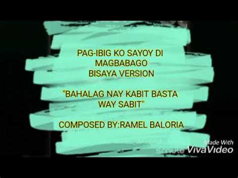 PAG IBIG KO SAYOY DI MAGBABAGO BISAYA VERSION BY MEN OPPOSE COVER YouTube