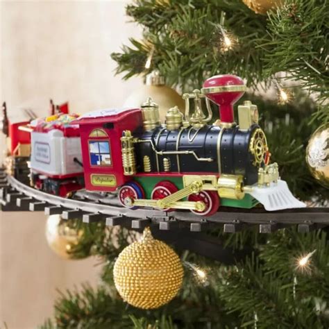 PETIT TRAIN CHRISTMASSY Soutien Arbre Électrique Père Noël Locomotive