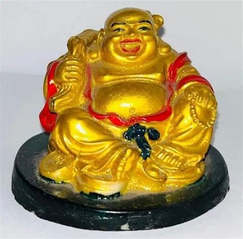 Paint Coated Polyresin Laughing Buddha Statue For Decoration At Best