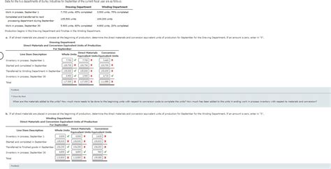 Solved Data For The Two Departments Of Gurley Industries For Chegg