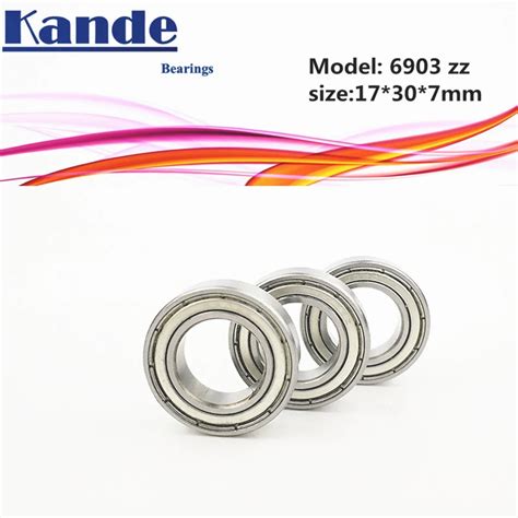 6903ZZ 10pcs ABEC 1 17x30x7 6903 ZZ Thin Section Deep Groove 6903 Ball ...