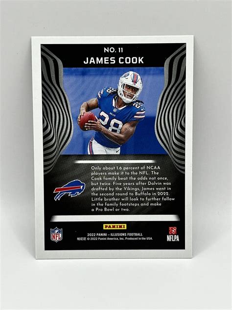 James Cook ROOKIE 2022 Panini Illusions 11 RC Buffalo Bills EBay