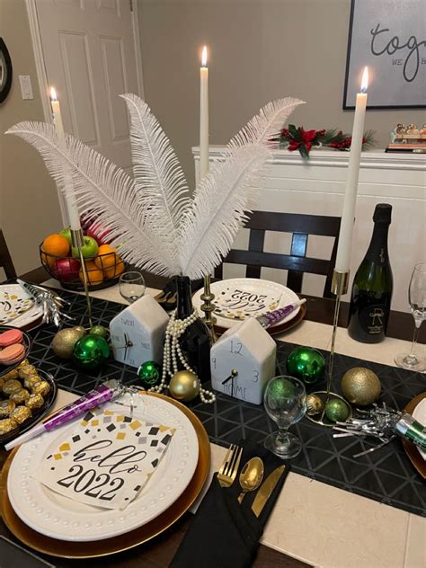 New Years Eve Tablescapes Newyear Table Decorations Furniture