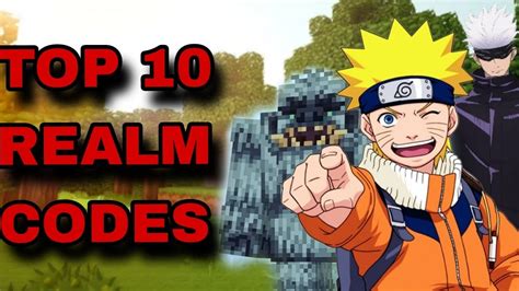 NEW TOP 10 BEST REALM CODES FOR MINECRAFT BEDROCK EDITION YouTube