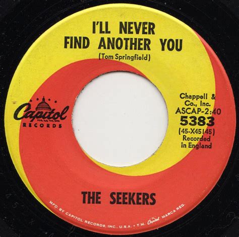 The Seekers I Ll Never Find Another You Open Up Them Pearly Gates