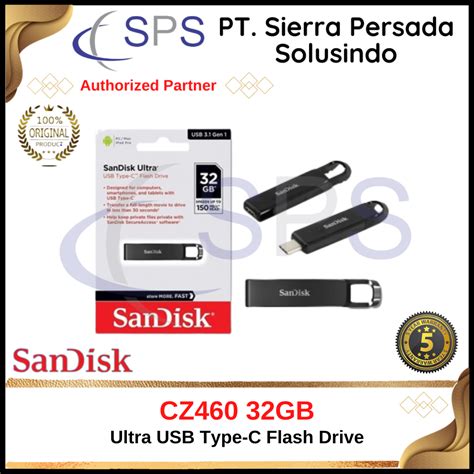 Jual Sandisk Flashdisk Ultra Cz Gb Usb Type C Original Padi Umkm