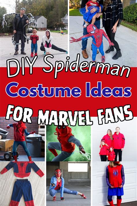 10 DIY Spiderman Costume Ideas For Marvel Fans - Julie Ann Art