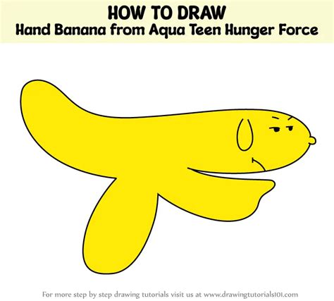 How To Draw Hand Banana From Aqua Teen Hunger Force Aqua Teen Hunger