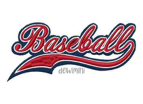 Baseball Logo Embroidery Design Baseball Embroidery Design Sport