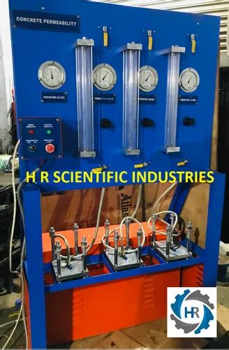 Mild Steel Concrete Permeability Apparatus Three Cell Model V