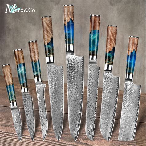 Facas De Cozinha De A O Damasco VG10 Chef Paring Bread Knife Faca