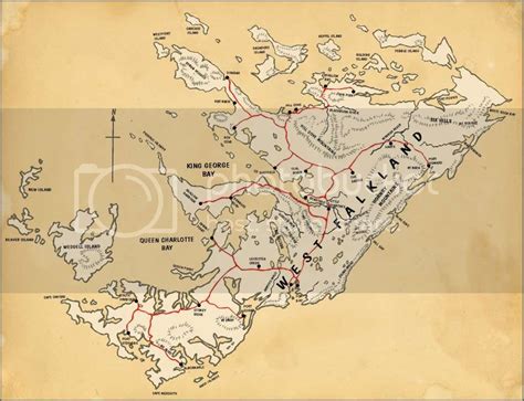 West Falkland wanderings: West Falkland map