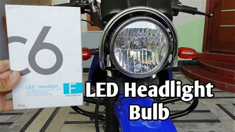 How To Install C Led Headlight Bulb Yamaha Ybr Youtube