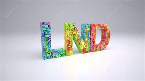 White With 3d 'learn' Word Art Powerpoint Background For Free Download ...