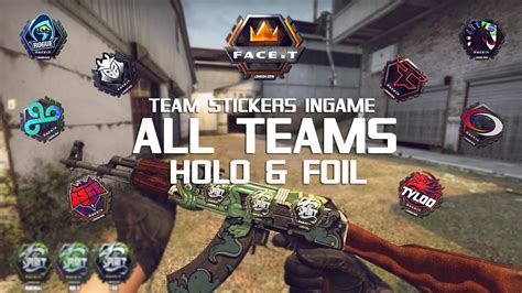 Cs Go Faceit London All Team Stickers Ingame W Holos