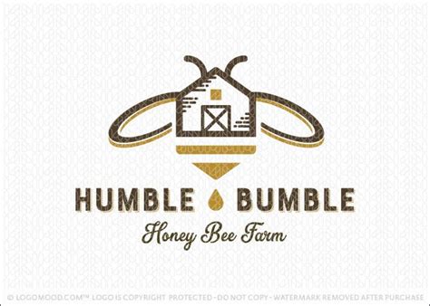 Humble Bumble Honey Buy Premade Readymade Logos For Sale Logo Bee