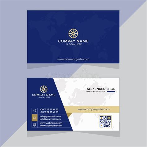 Professional Elegant Corporate Business Card Design Template Stock