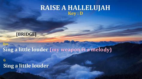 Raise A Hallelujah Bethel Music Upperroom Chords And Lyrics Youtube